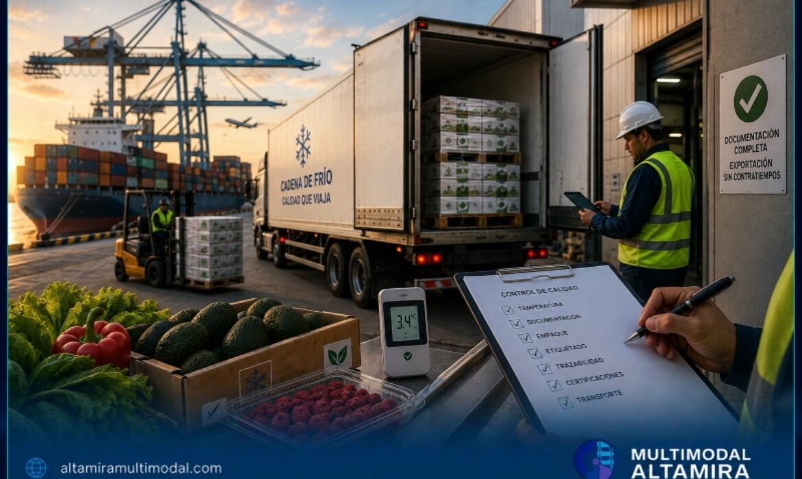 Logística internacional para alimentos y agroindustria