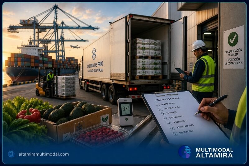 Logística internacional para alimentos y agroindustria