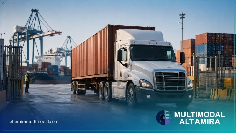 Transporte de contenedores en Altamira