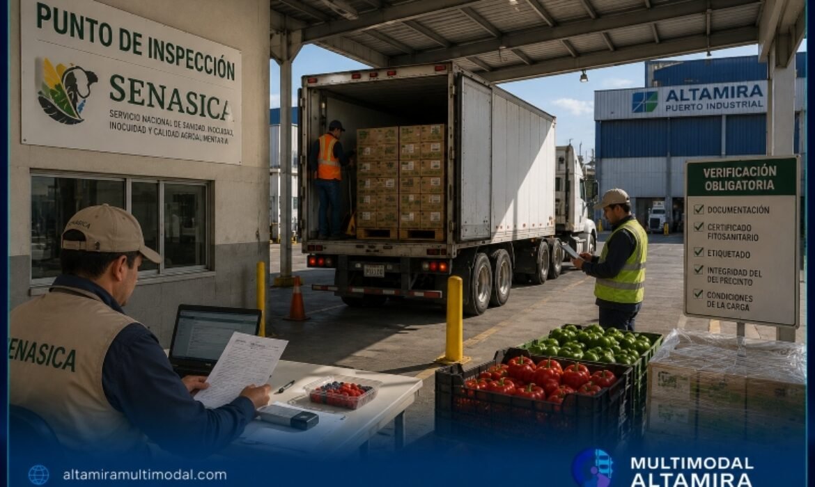 Punto de inspección SENASICA en Altamira