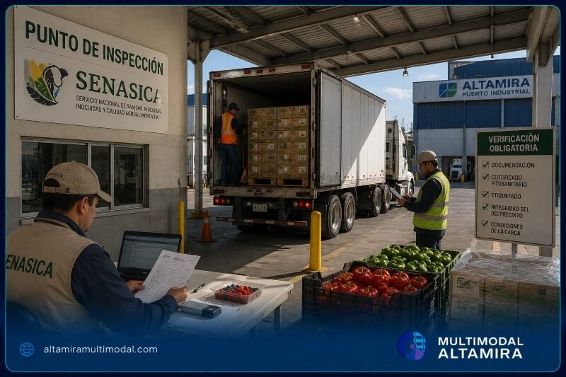 Punto de inspección SENASICA en Altamira